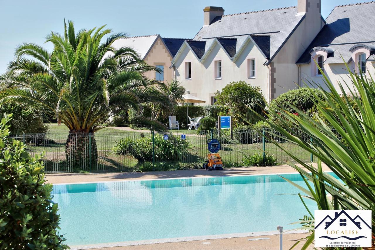 LocaLise - Maison E2 au Guilvinec - A 20m de la mer avec jardin et piscine - Tout à pied, plage, port, centre commerces, marché - Wifi inclus - Vue mer de la chambre - Animaux bienvenus - Linge de lit inclus Exterior foto
